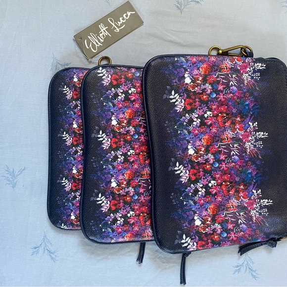 Elliott Lucca Floral Black Clutch Set - Picture 2 of 8